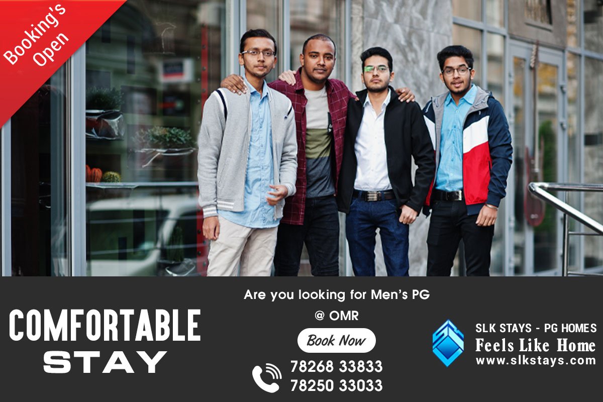 Slk Stays - Men's PG Homes in OMR Road, Chennai